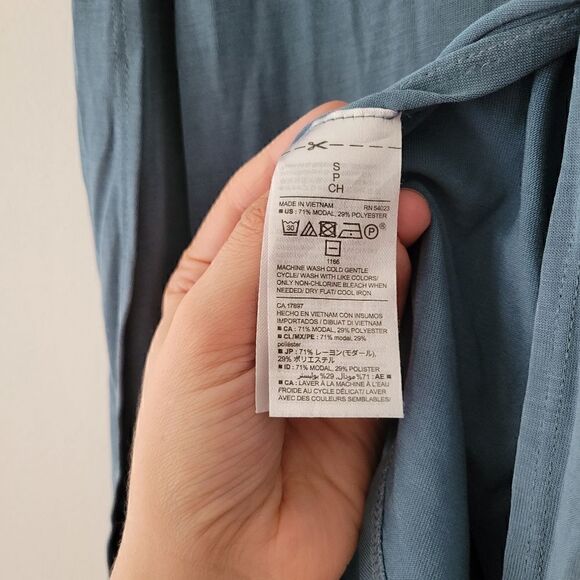 Old Navy Modal Sueded Tulip Tank River Of Dreams Small Blue - Picture 5 of 7